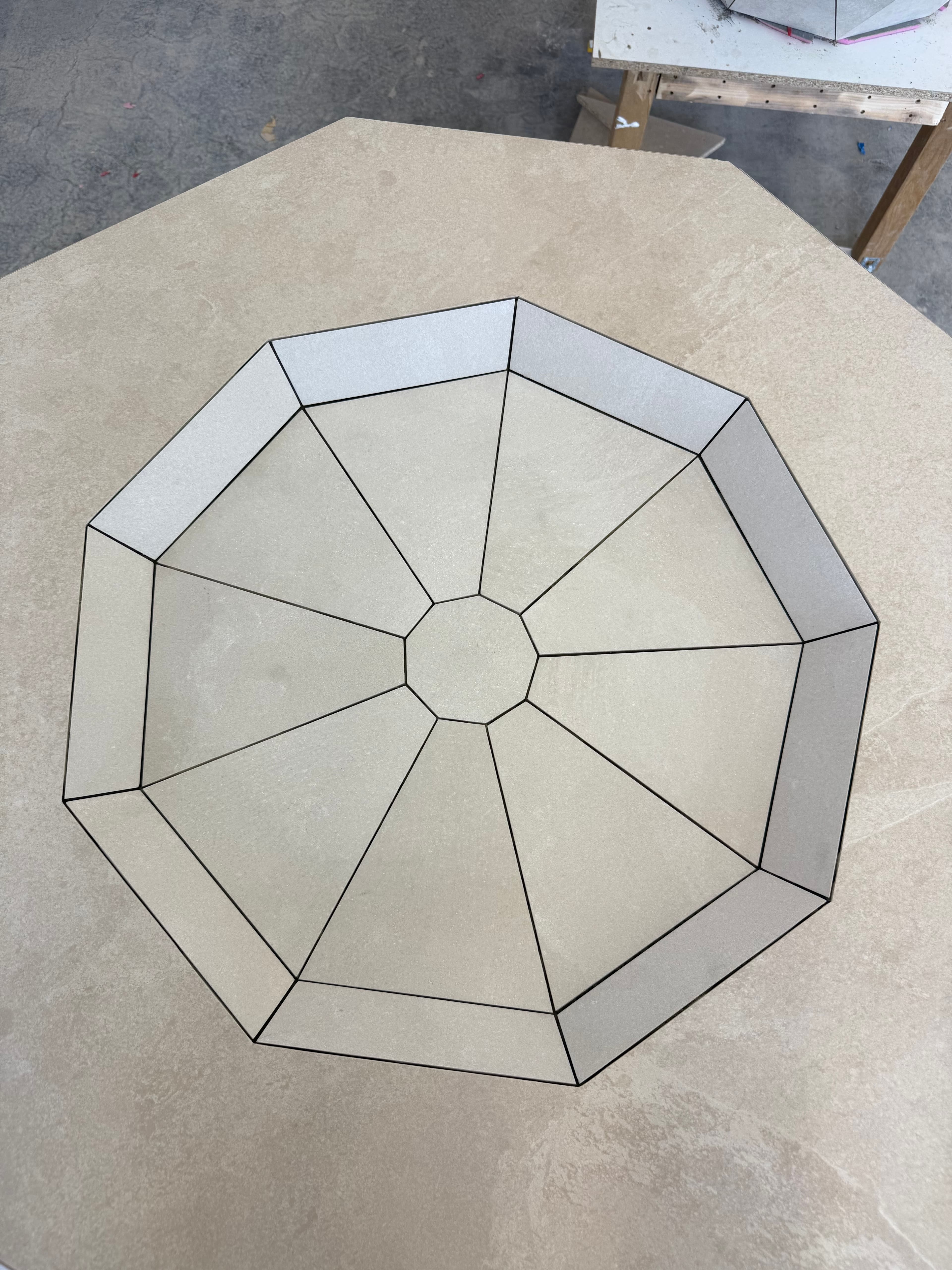 Geometrische Vorlage für ein Fliesenobjekt